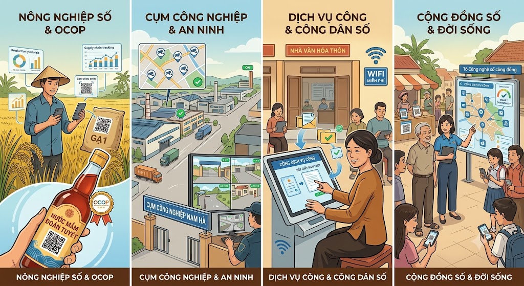 LÀN GIÓ SỐ TRÊN VÙNG ĐẤT NÔNG NGHIỆP VÀ CÔNG NGHIỆP TRỌNG ĐIỂM