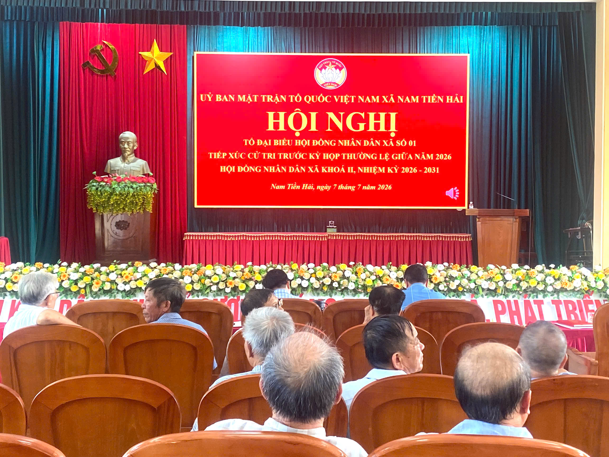 Uỷ ban mặt trận tổ quốc Việt Nam xã Nam Tiền Hải tổ chức hội nghị tiếp xúc cử tri trước kỳ họp thường lệ giữa năm 2026