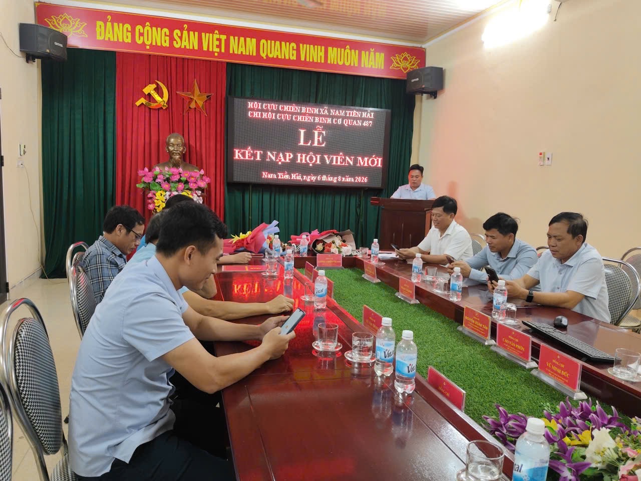 CHI HỘI CỰU CHIẾN BINH CƠ QUAN 487 TỔ CHỨC KIỆN TOÀN ĐỘI NGŨ LÃNH ĐẠO CHI HỘI, KẾT NẠP HỘI VIÊN MỚI VÀ HỘI NGHỊ SƠ KẾT 6 THÁNG ĐẦU NĂM 2026