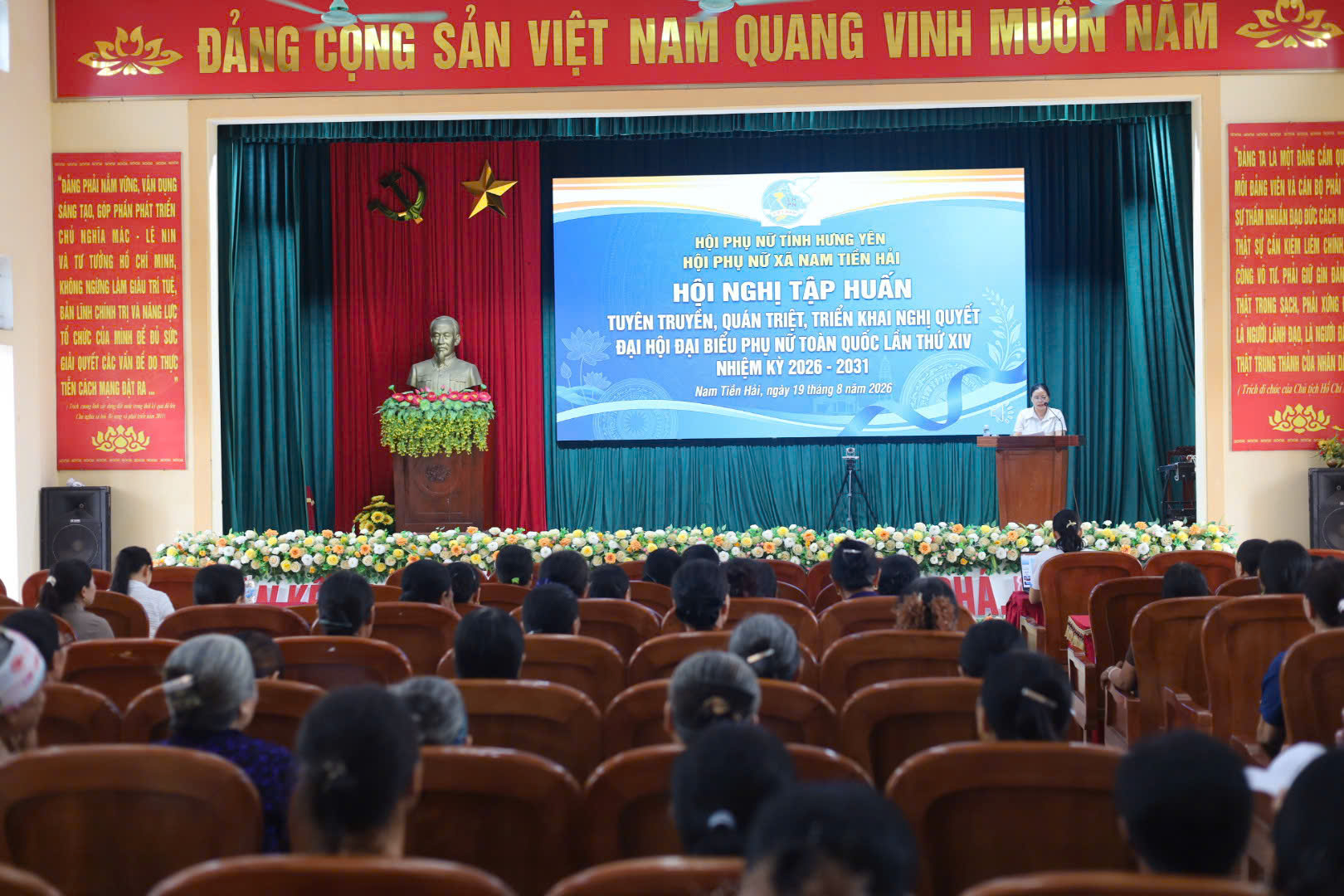 Hội Liên hiệp Phụ nữ  xã Nam Tiền Hải tập huấn, quán quán triệt Nghị quyết Đại hội đại biểu Phụ nữ toàn quốc lần thứ XIV
