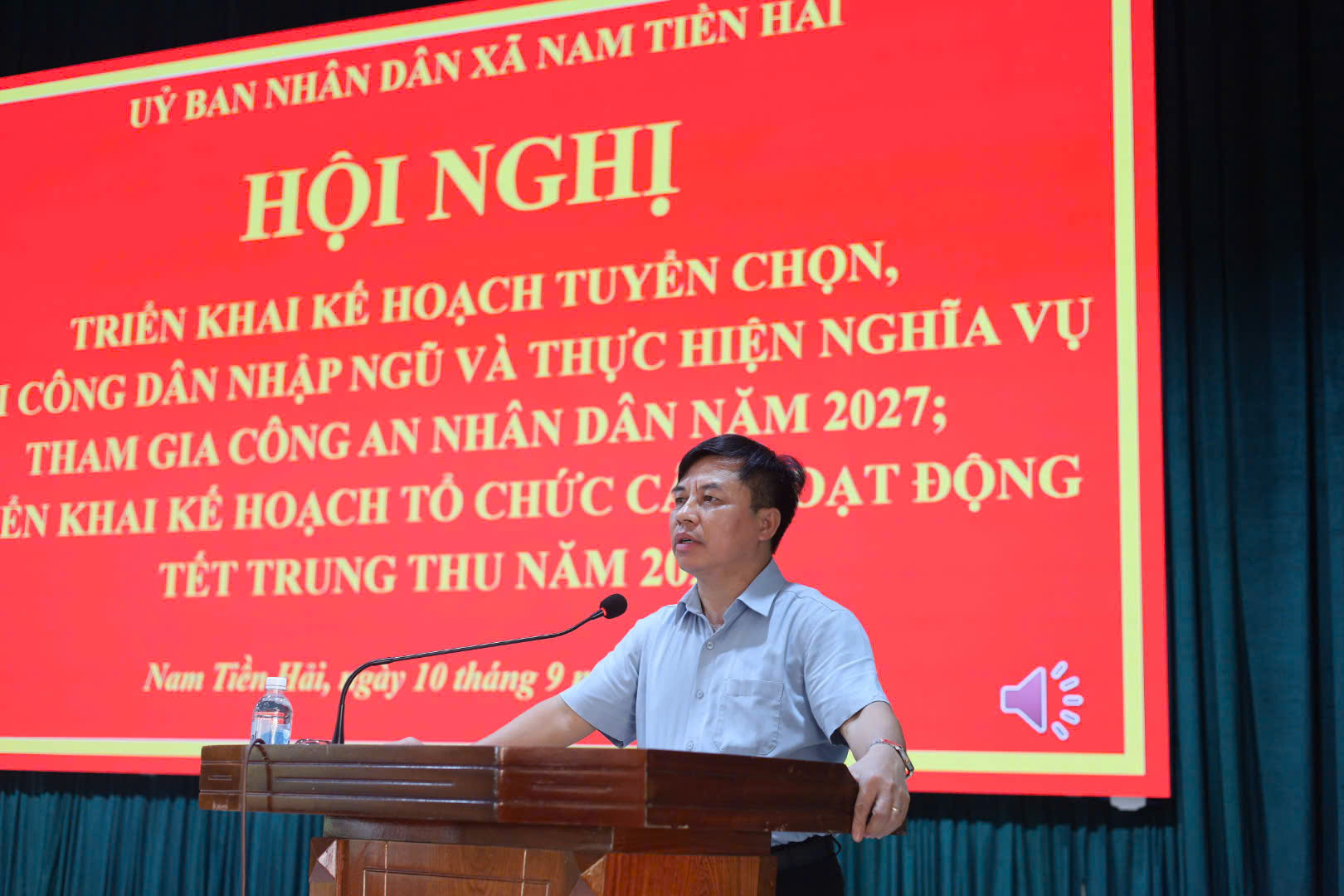 UBND XÃ NAM TIỀN HẢI TRIỂN KHAI KẾ HOẠCH TUYỂN QUÂN NĂM 2027 VÀ TỔ CHỨC CÁC HOẠT ĐỘNG TẾT TRUNG THU NĂM 2026