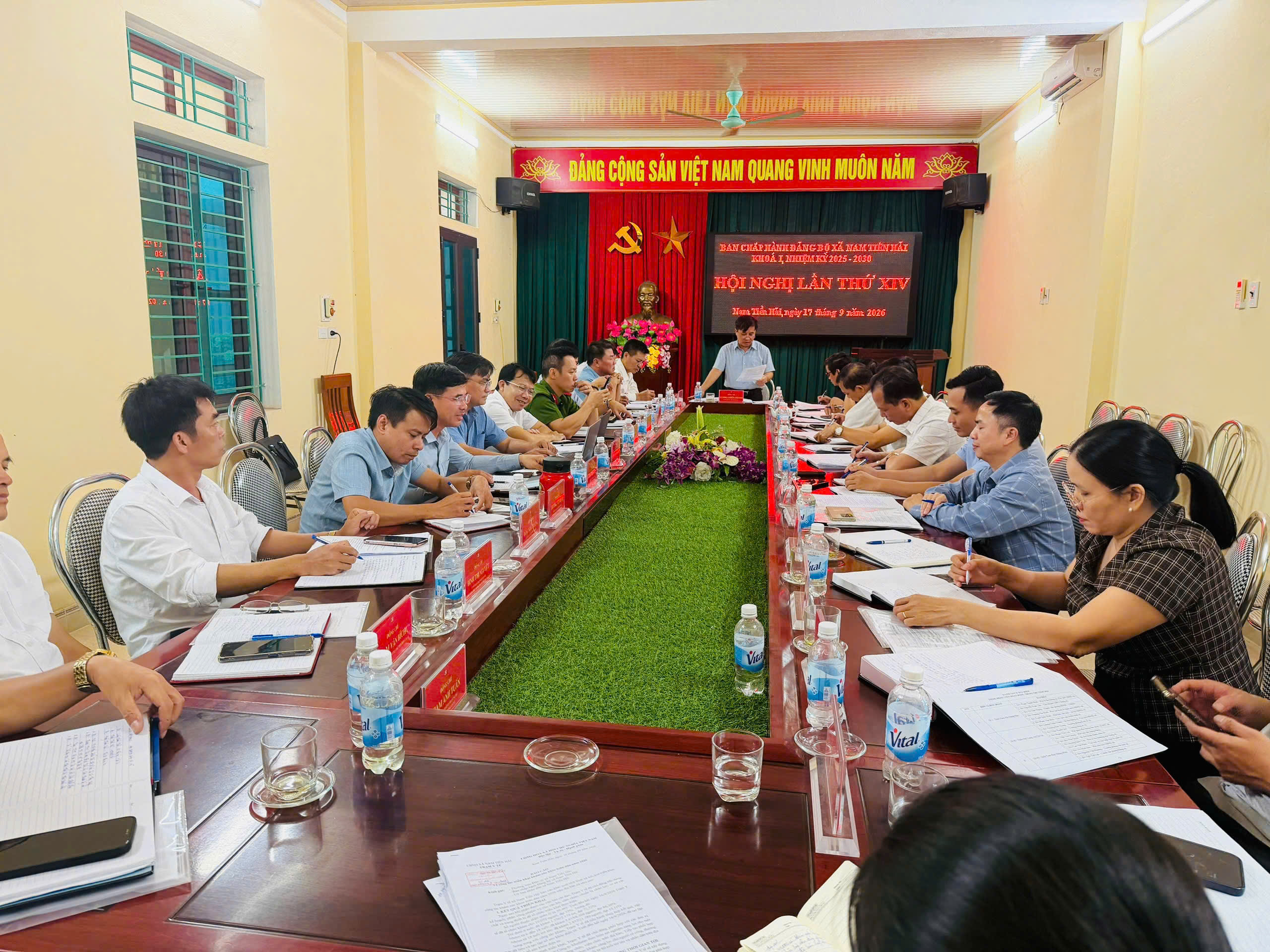 XÃ NAM TIỀN HẢI: BAN CHẤP HÀNH ĐẢNG BỘ XÃ TỔ CHỨC HỘI NGHỊ LẦN THỨ XIV (KHÓA I, NHIỆM KỲ 2025 – 2030)