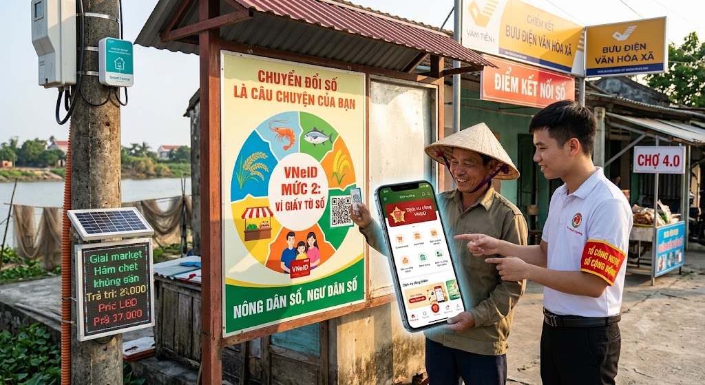 VNEID "VÍ GIẤY TỜ SỐ" THÔNG MINH, ĐI ĐÂU CŨNG TIỆN, LÀM GÌ CŨNG NHANH CHO BÀ CON NAM TIỀN HẢI- HƯỚNG DẪN TỪNG BƯỚC KÍCH HOẠT VÀ SỬ DỤNG TÀI KHOẢN ĐỊNH DANH ĐIỆN TỬ (VNeID) MỨC 2