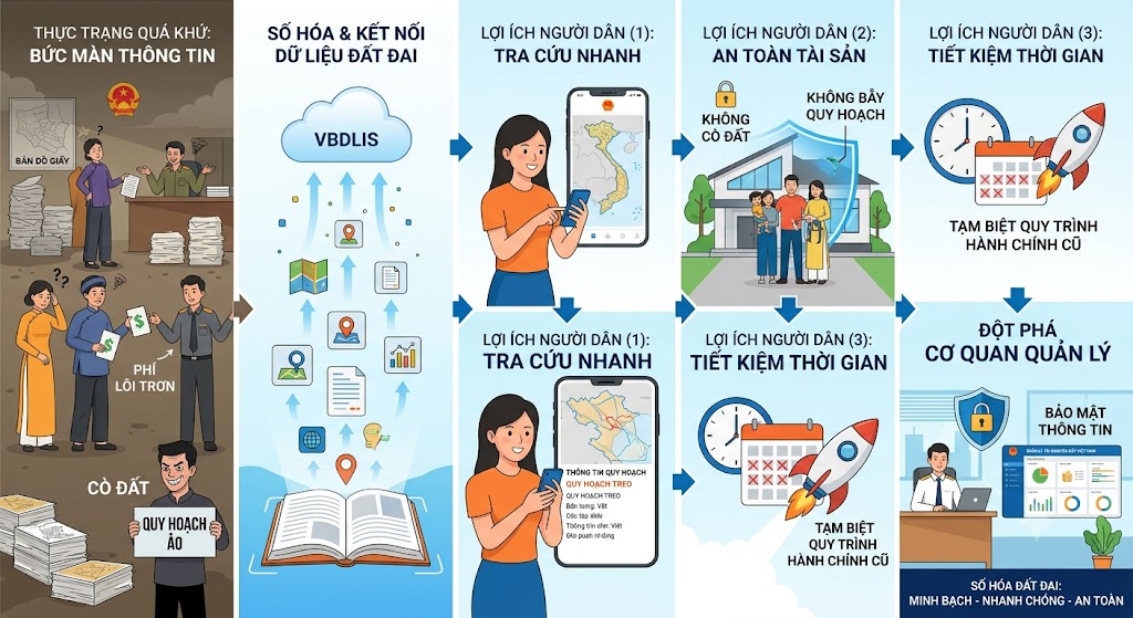 SỐ HÓA HỒ SƠ, DỮ LIỆU ĐẤT ĐAI: GIÚP NGƯỜI DÂN MINH BẠCH THÔNG TIN QUY HOẠCH