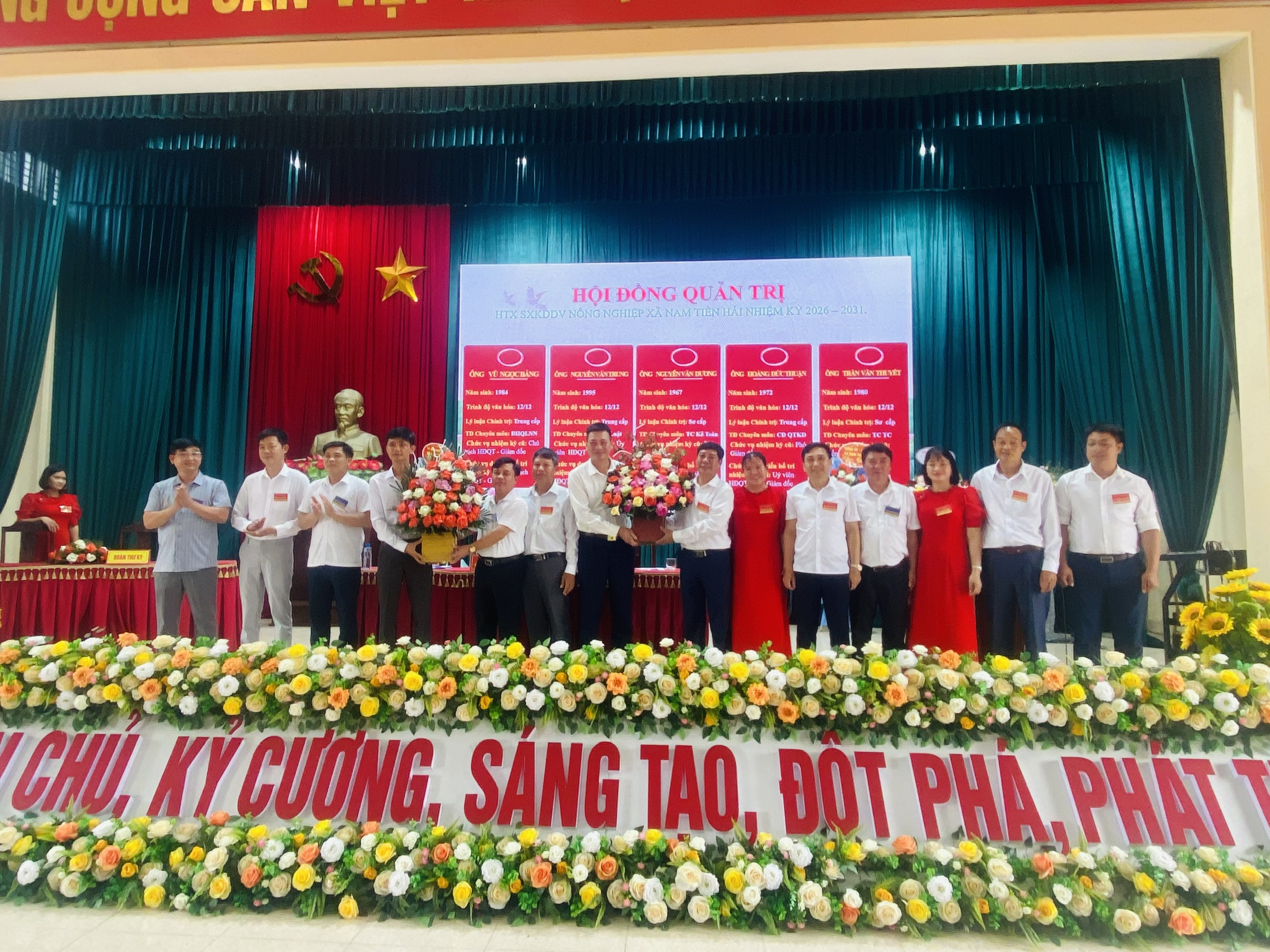 ĐẠI HỘI THÀNH VIÊN HỢP TÁC XÃ SẢN XUẤT KINH DOANH DỊCH VỤ NÔNG NGHIỆP XÃ NAM TIỀN HẢI LẦN THỨ NHẤT, NHIỆM KỲ 2026 – 2031: ĐỔI MỚI – SÁNG TẠO – PHÁT TRIỂN BỀN VỮNG