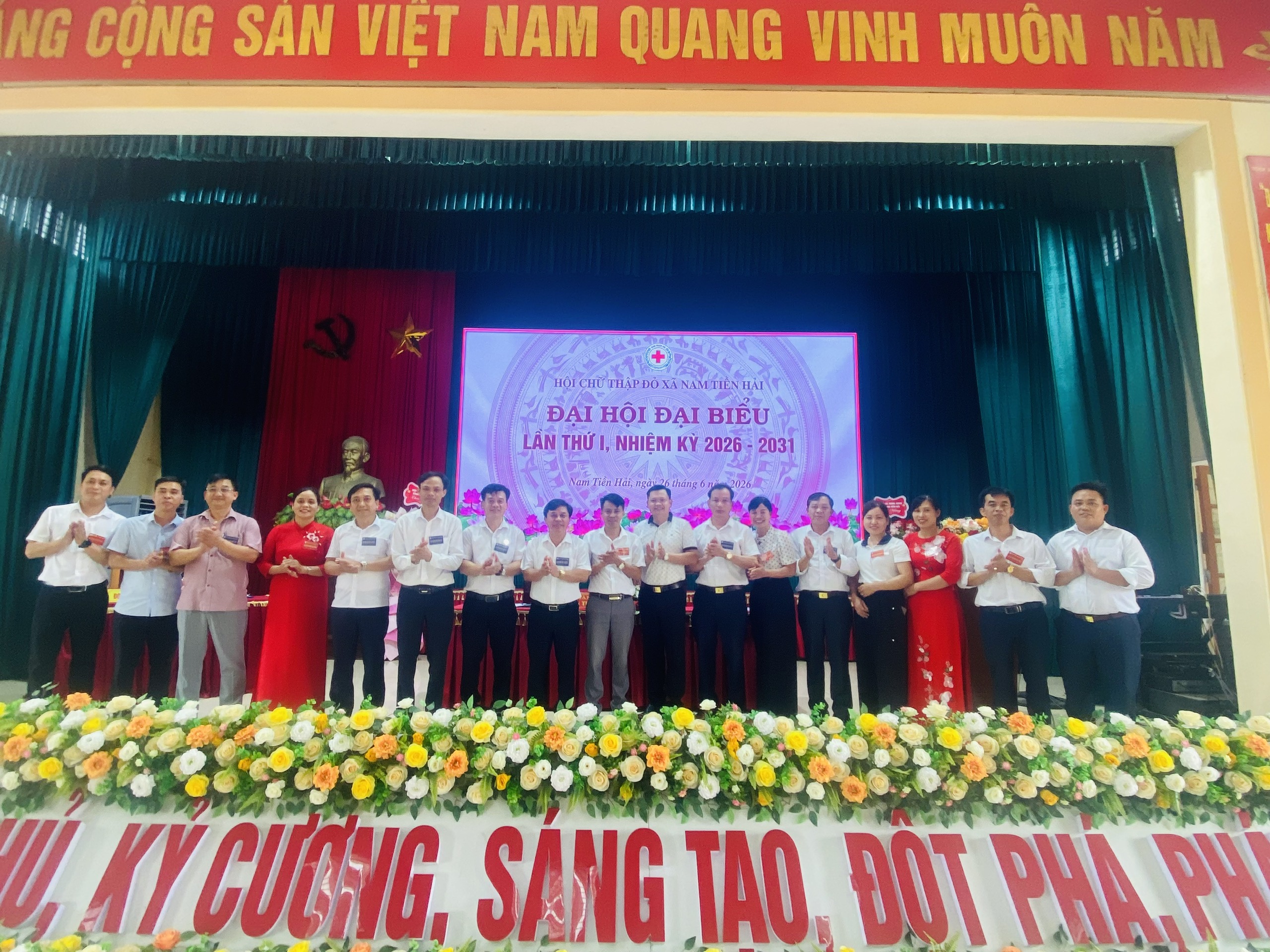 ĐẠI HỘI ĐẠI BIỂU HỘI CHỮ THẬP ĐỎ XÃ NAM TIỀN HẢI LẦN THỨ I, NHIỆM KỲ 2026 – 2031 TỔ CHỨC THÀNH CÔNG TỐT ĐẸP- NGỌN LỬA NHÂN ÁI, KẾT NỐI NHỮNG TRÁI TIM