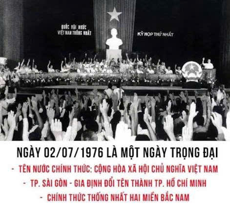 50 NĂM KHẲNG ĐỊNH KHÁT VỌNG THỐNG NHẤT VÀ PHÁT TRIỂN, ÔN LẠI Ý NGHĨA LỊCH SỬ CỦA MỐC SON NGÀY 2/7/1976.