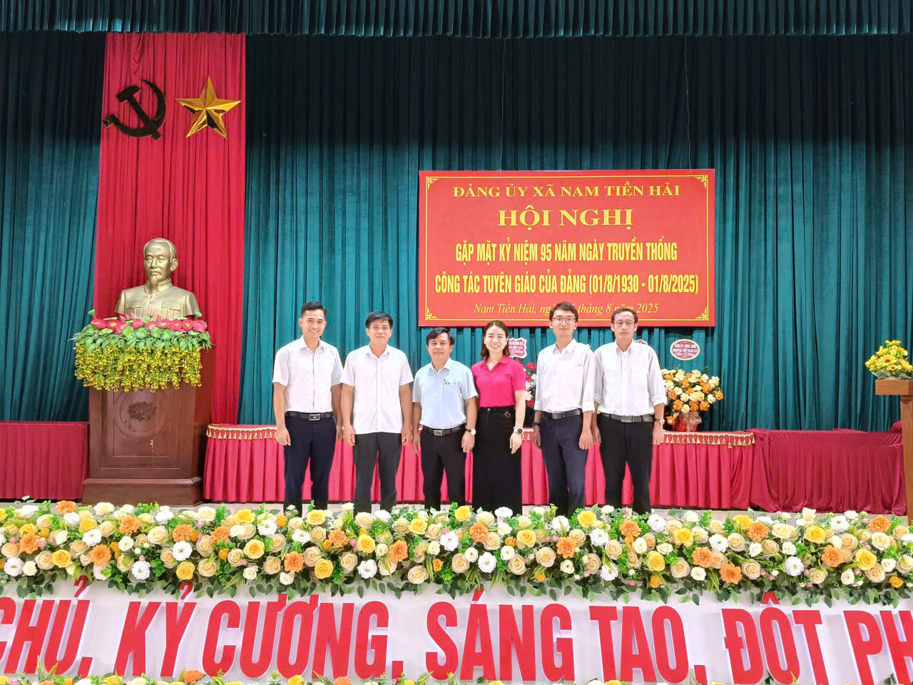 XÃ NAM TIỀN HẢI TỔ CHỨC GẶP MẶT KỶ NIỆM 95 NĂM NGÀY TRUYỀN THỐNG NGÀNH TUYÊN GIÁO CỦA ĐẢNG