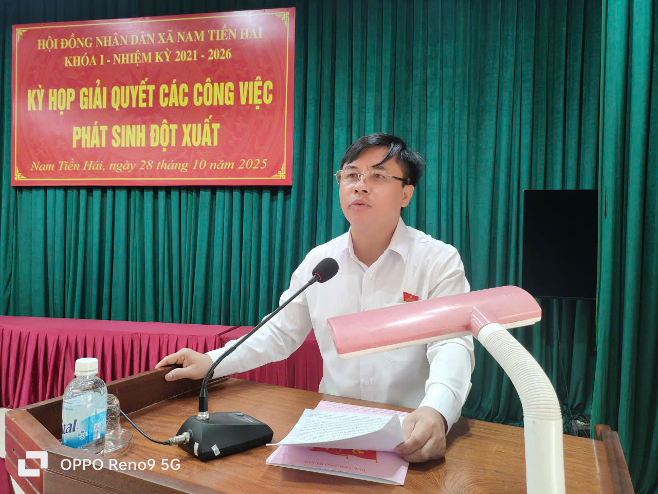 HỘI ĐỒNG NHÂN DÂN XÃ NAM TIỀN HẢI KHÓA I TỔ CHỨC THÀNH CÔNG KỲ HỌP GIẢI QUYẾT CÔNG VIỆC PHÁT SINH ĐỘT XUẤT NĂM 2025