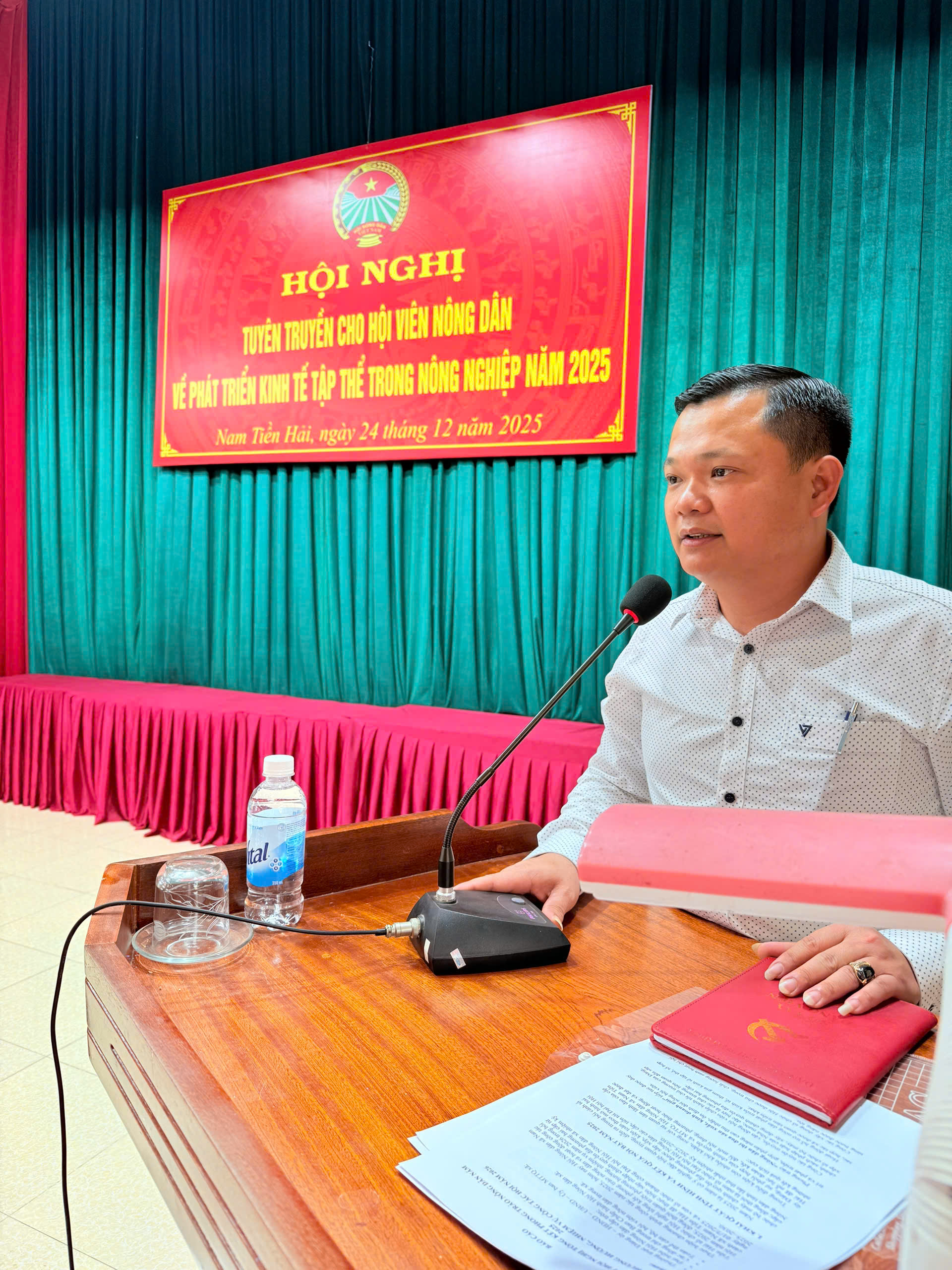 HỘI NGHỊ TUYÊN TRUYỀN PHÁT TRIỂN KINH TẾ TẬP THỂ TRONG NÔNG NGHIỆP VÀ TỔNG KẾT CÔNG TÁC HỘI, PHONG TRÀO NÔNG DÂN NĂM 2025 XÃ NAM TIỀN HẢI