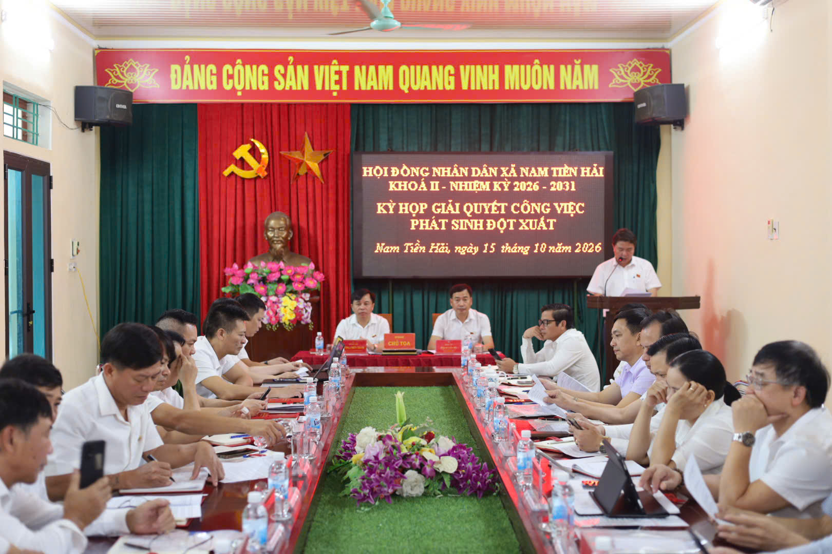 HĐND XÃ NAM TIỀN HẢI  KHÓA II, NHIỆM KỲ 2026 - 2031 TỔ CHỨC KỲ HỌP  GIẢI QUYẾT CÔNG VIỆC PHÁT SINH ĐỘT XUẤT